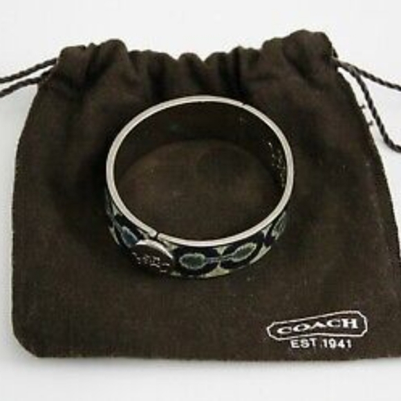 NWOT GORGEOUS COACH BRACELET IN TRIBAL BLUES - Picture 2 of 4